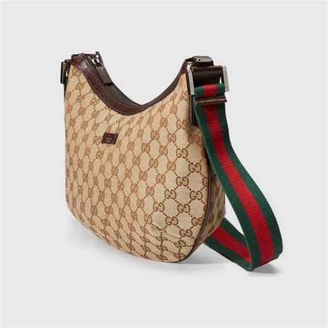 gucci original gg canvas messenger bag black|Gucci signature leather Messenger bag.